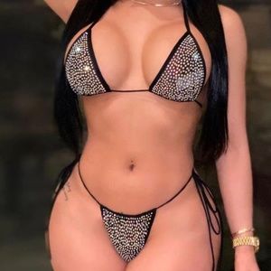 3PCS Sheer Mesh Bikini Set